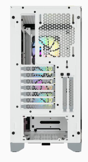 Caja Pc Corsair Icue 4000x Rgb Tempered Glass Blanca Cc-9011205-Ww Corsair Icue 4000x Rgb, Midi Tower, Pc, De Plástico, Acero, Vidrio Templado, Blanco, Atx, Juego