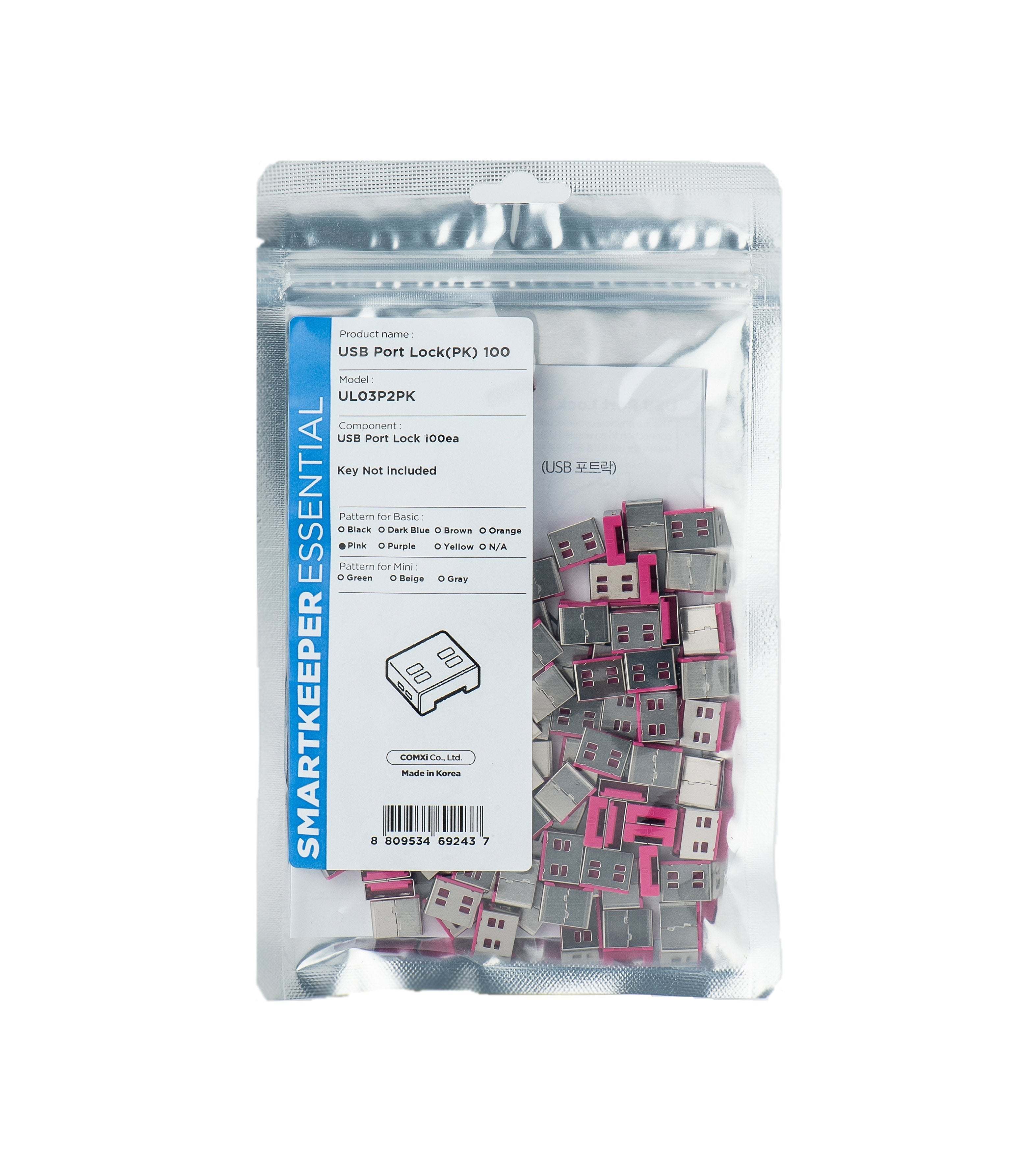 EAN 8809534692437 - Smartkeeper UL03P2PK bloqueador de puerto USB tipo A Rosa 1 pieza(s) imagen 1