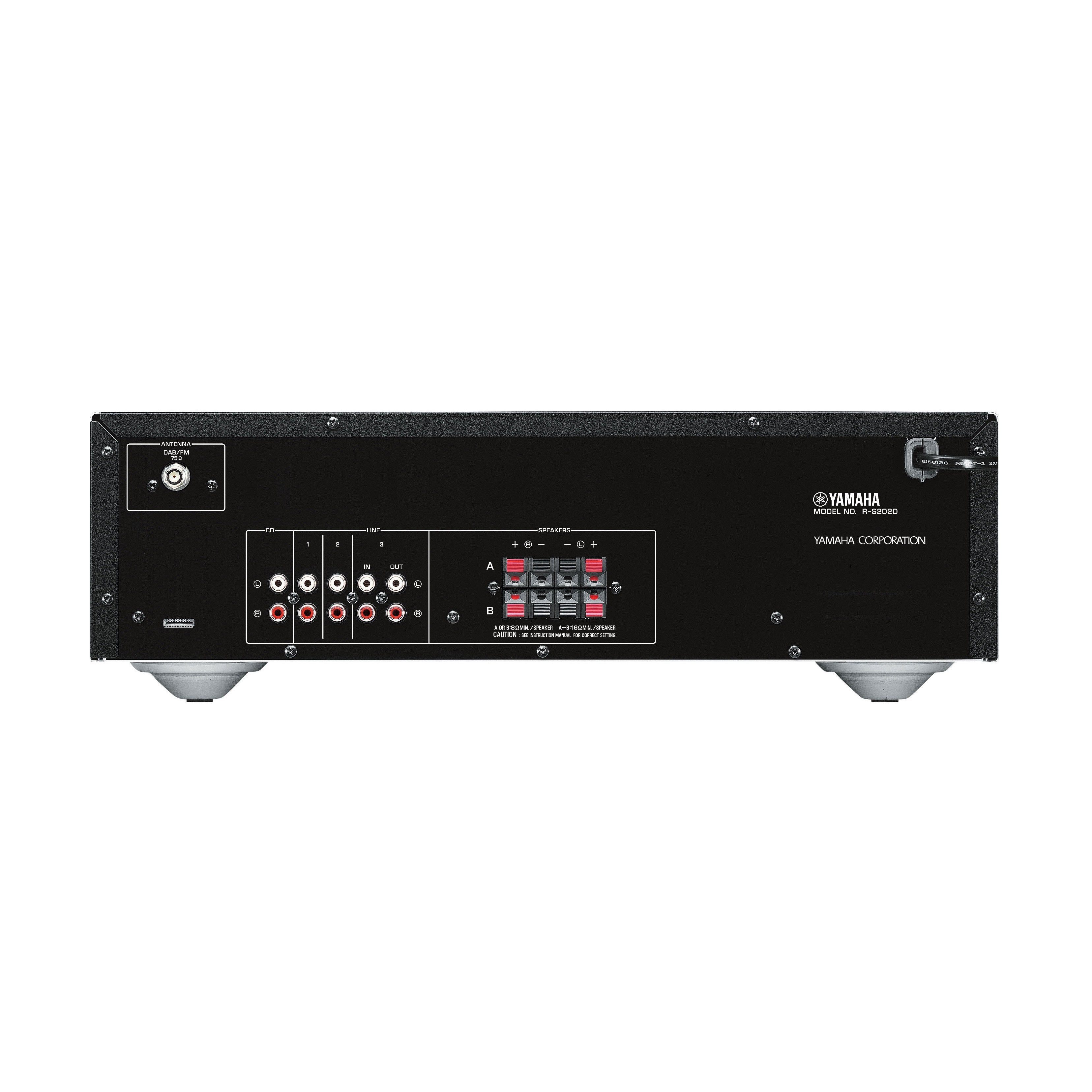 Yamaha Av-Receiver Avreceiver R-S202d Rs202d Negro Negro (Rs202d Bl)