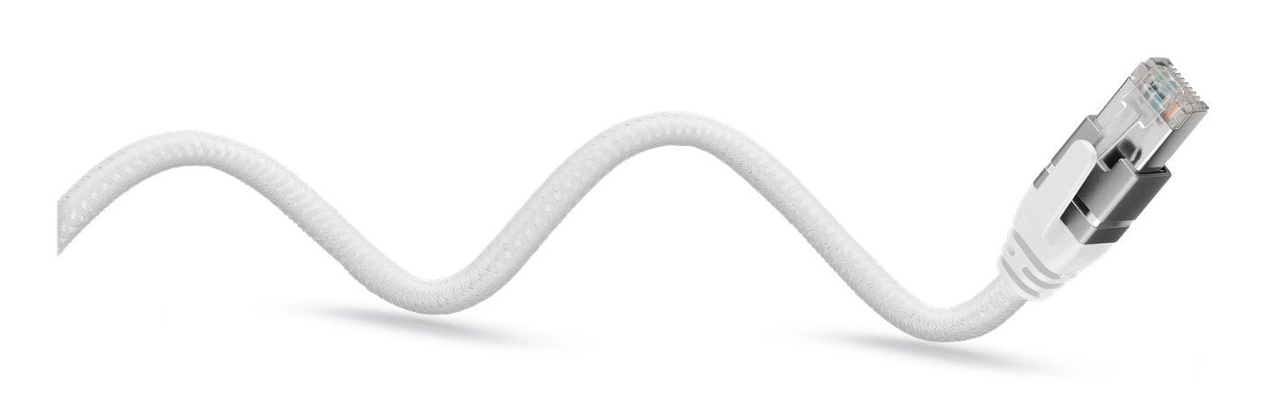 Cable Ethernet Goobay Usb-A 3.2 Gen1 Macho > Rj-45 Macho, Adaptador Lan Blanco, 5 Metros, Cubierta Textil Trenzada 74161