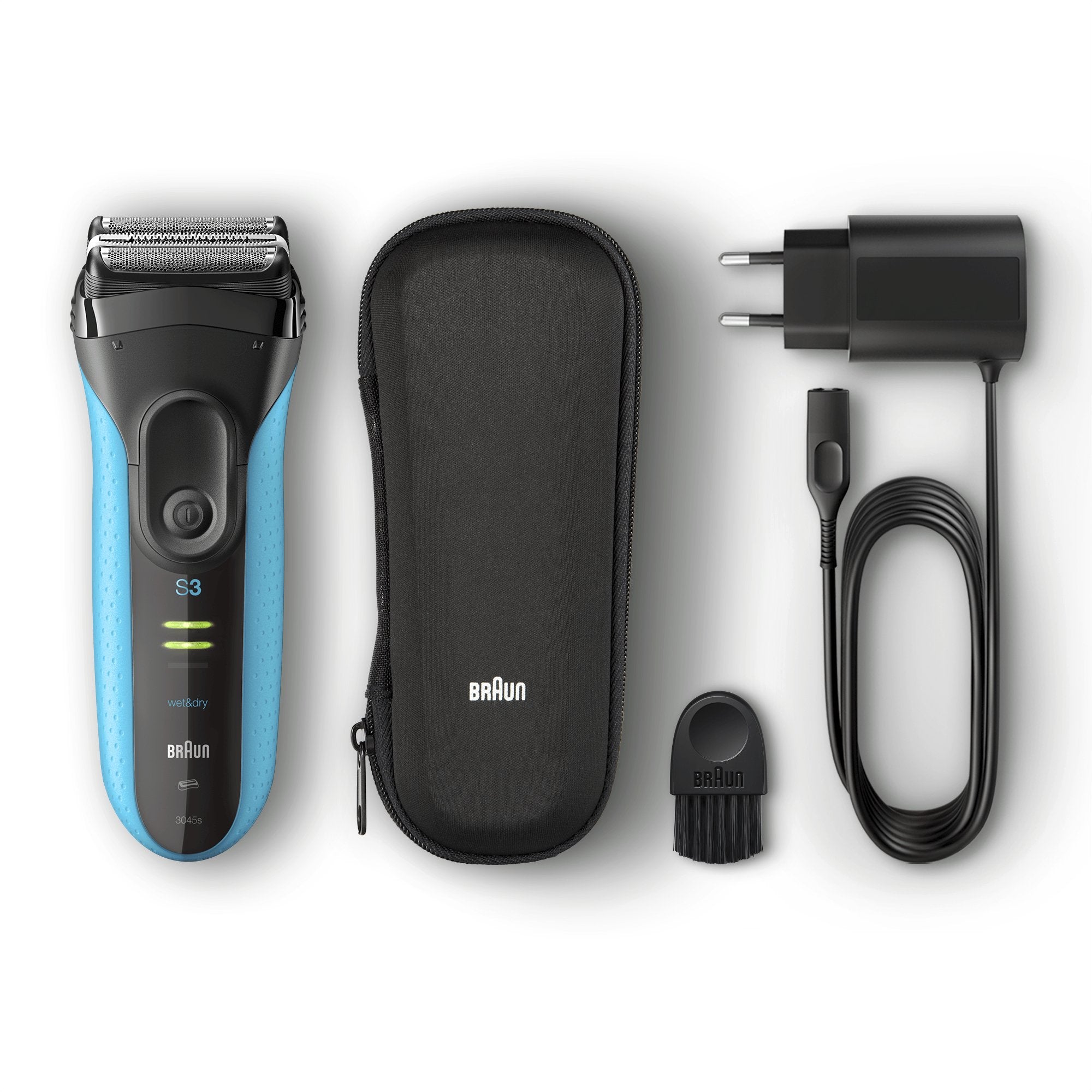 Braun Series 3 Proskin 3045s Máquina De Afeitar De Láminas Recortadora Negro, Azul