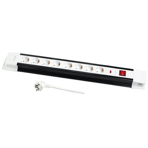 Logilink Lps207 Base Múltiple 3 M 8 Salidas Ac Negro, Blanco