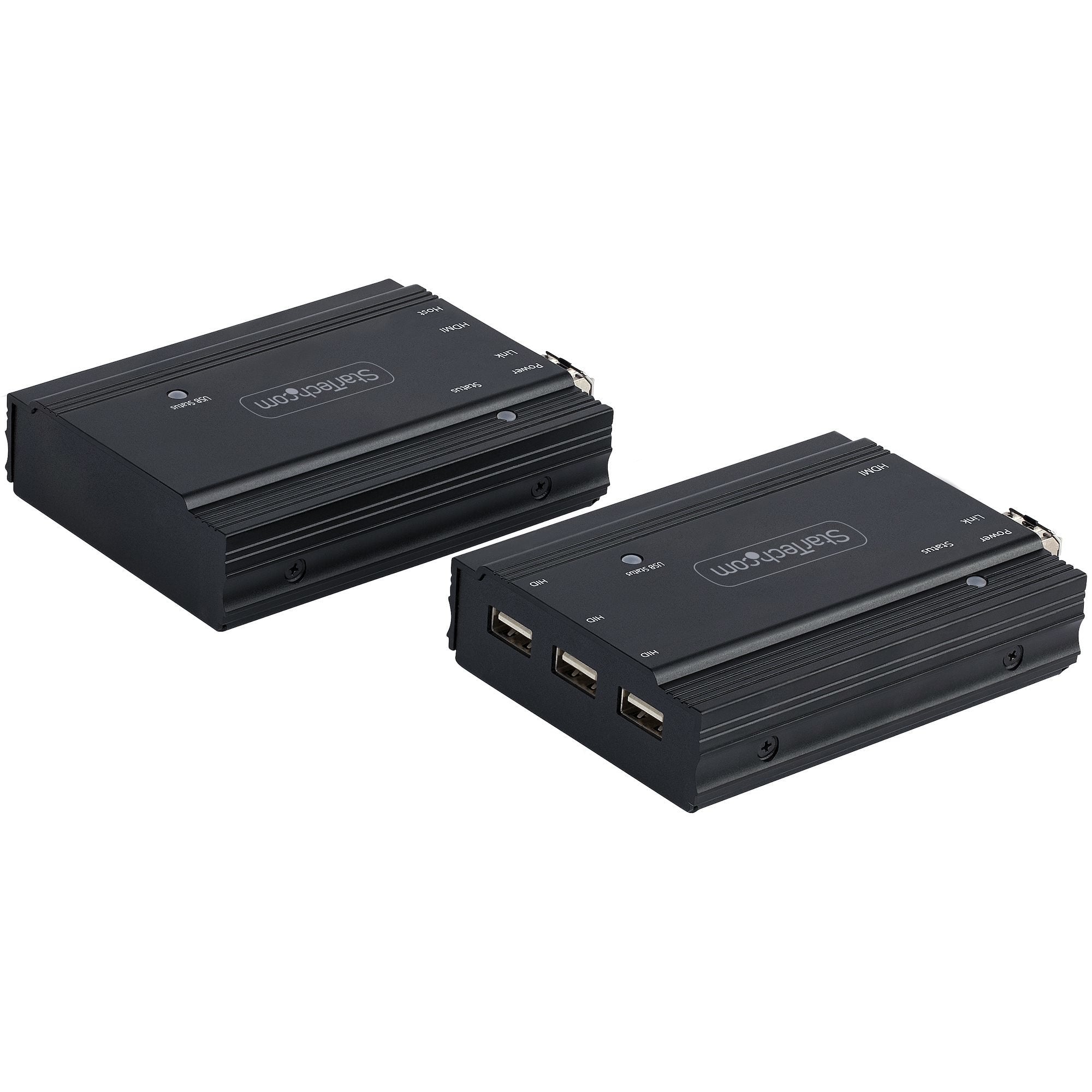 Startech.Com Extensor Kvm Hdmi De 4k Por Fibra - Alargador De Consola Switch Kvm Con Vídeo Hdmi Y Usb Remoto - Hasta 300m (Multimodo) - Con 2 Módulos Sfp+ Mmf De 10gb - (Tx/Rx)