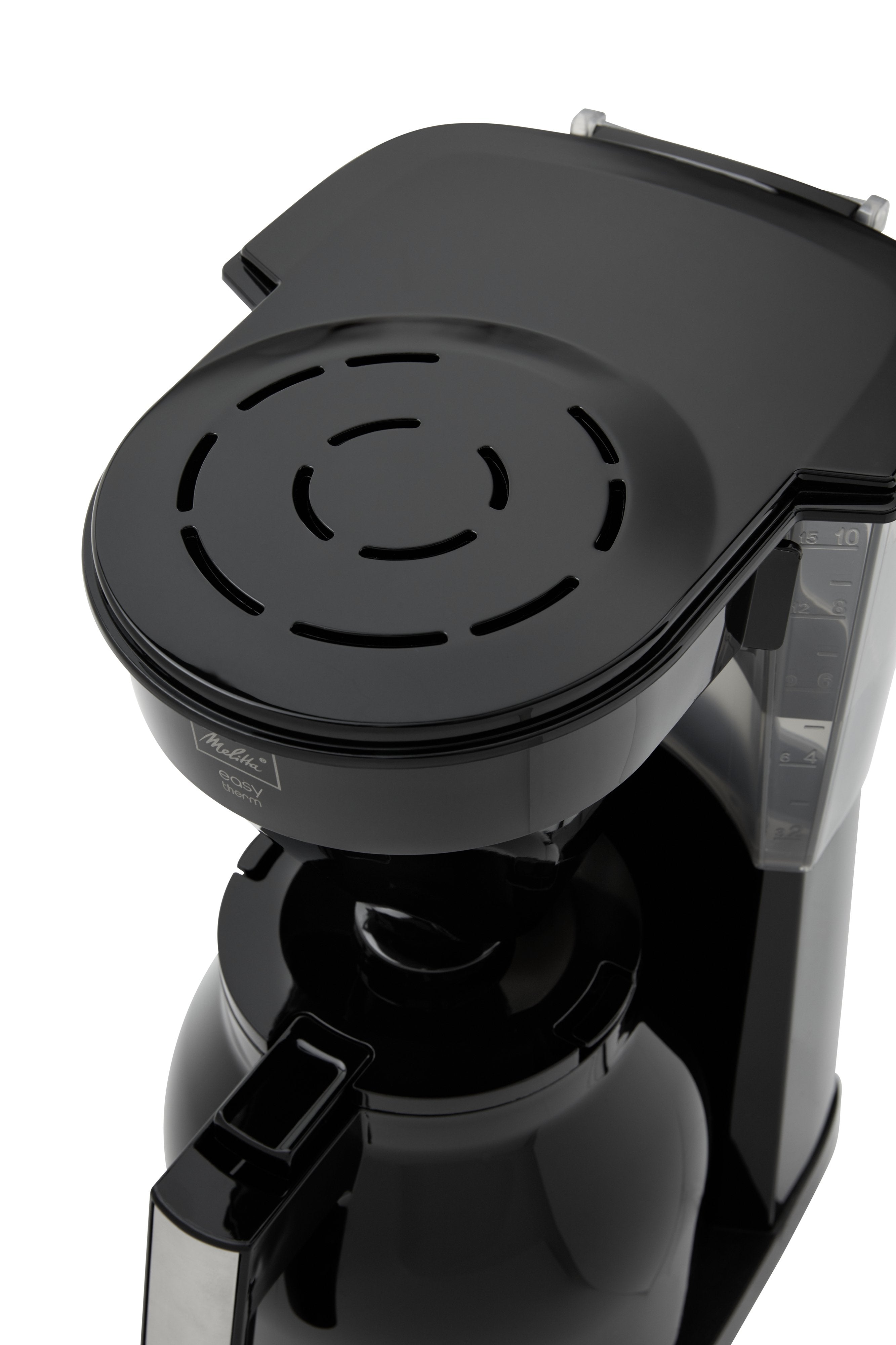 Cafetera Melitta 1023-08 Totalmente Automática De Filtro Negro, Cafetera De Filtro, De Café Molido, 1050 W, Negro, Plata