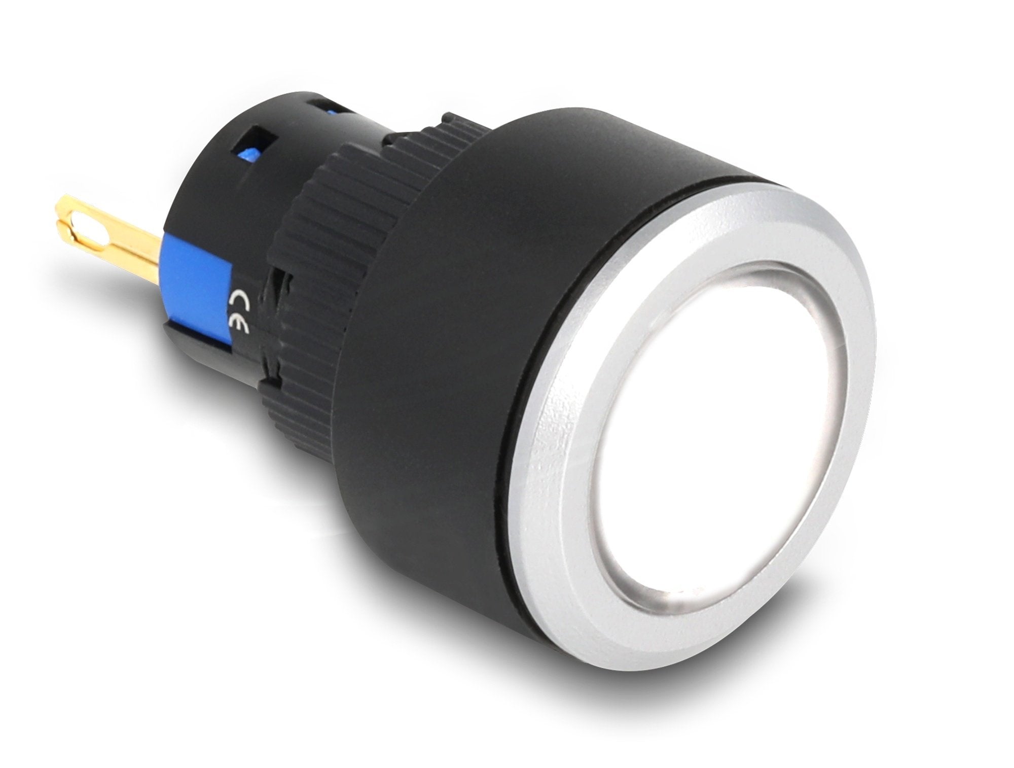16 Mm Kunststoff Signallampe Weiss   Lötversion