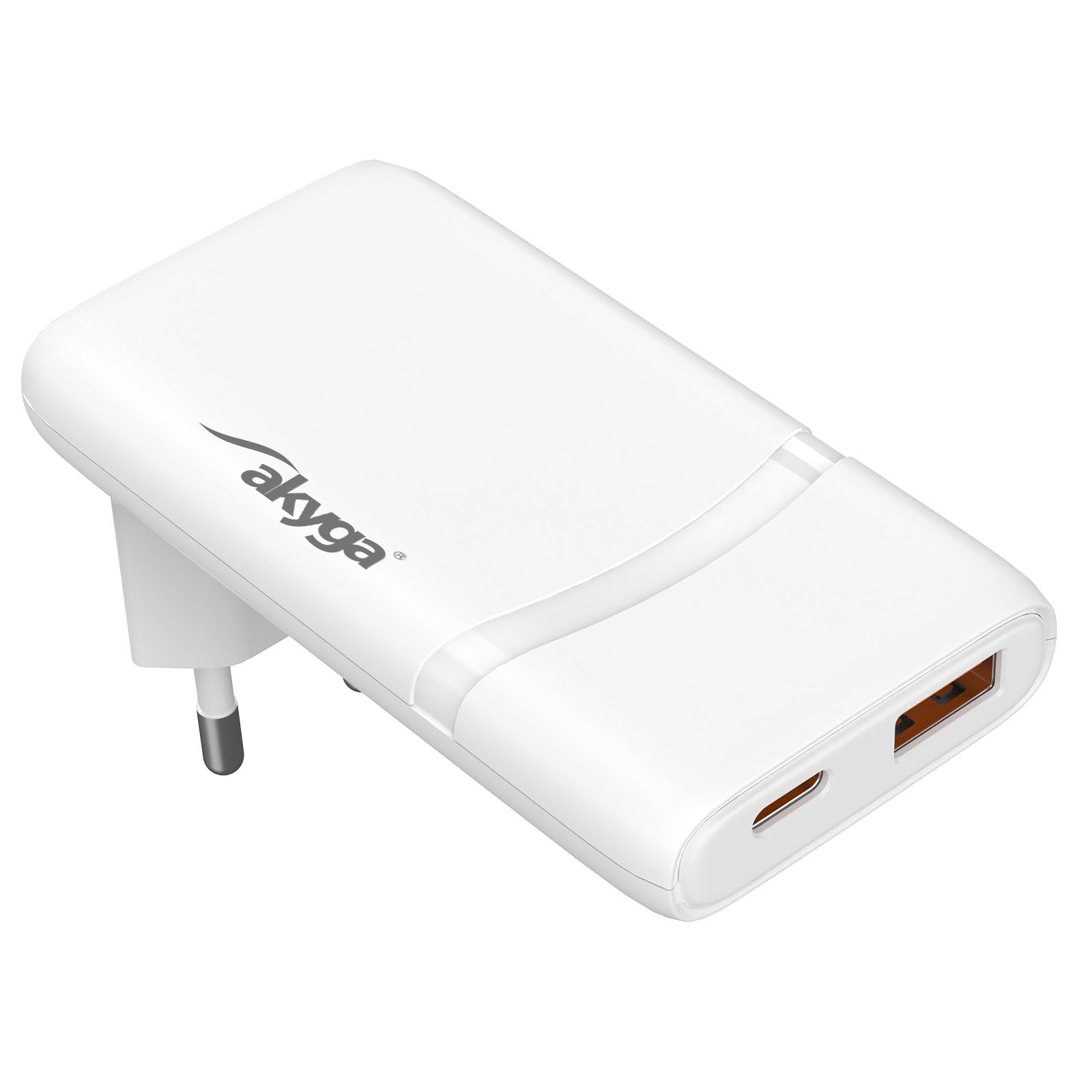 EAN 5906708750672 - Akyga USB Ladegerät 65 W USB-C®, USB-A Weiß Auriculares, Teléfono móvil, Tableta, Teléfono, Universal, Al imagen 1