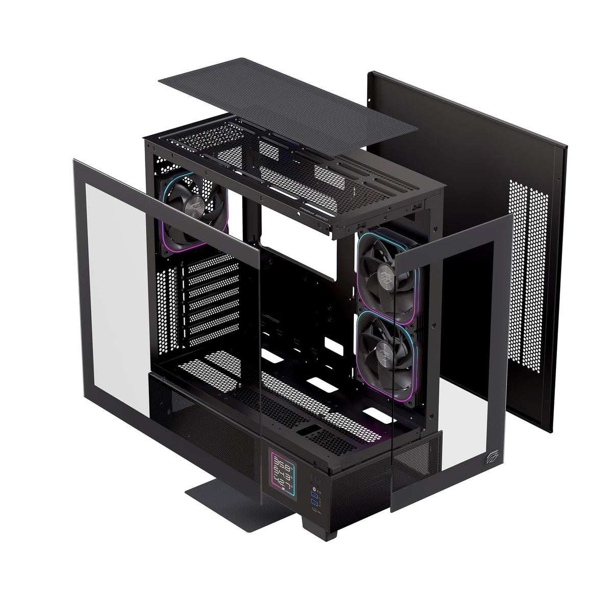 EAN 6977277360066 - Einarex EXCS-PR-51DR-B carcasa de ordenador Midi Tower Negro imagen 9