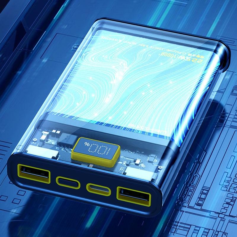 EAN 6941027632048 - WEKOME WP-321 Polímero de litio 20000 mAh Cargador inalámbrico Negro, Transparente imagen 6