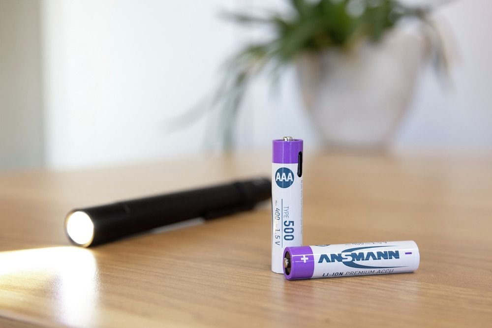Ansmann 1311-0028 Baterías Recargables Litio Micro Aaa Tipo 500 (Min. 400 Mah) Pack  4