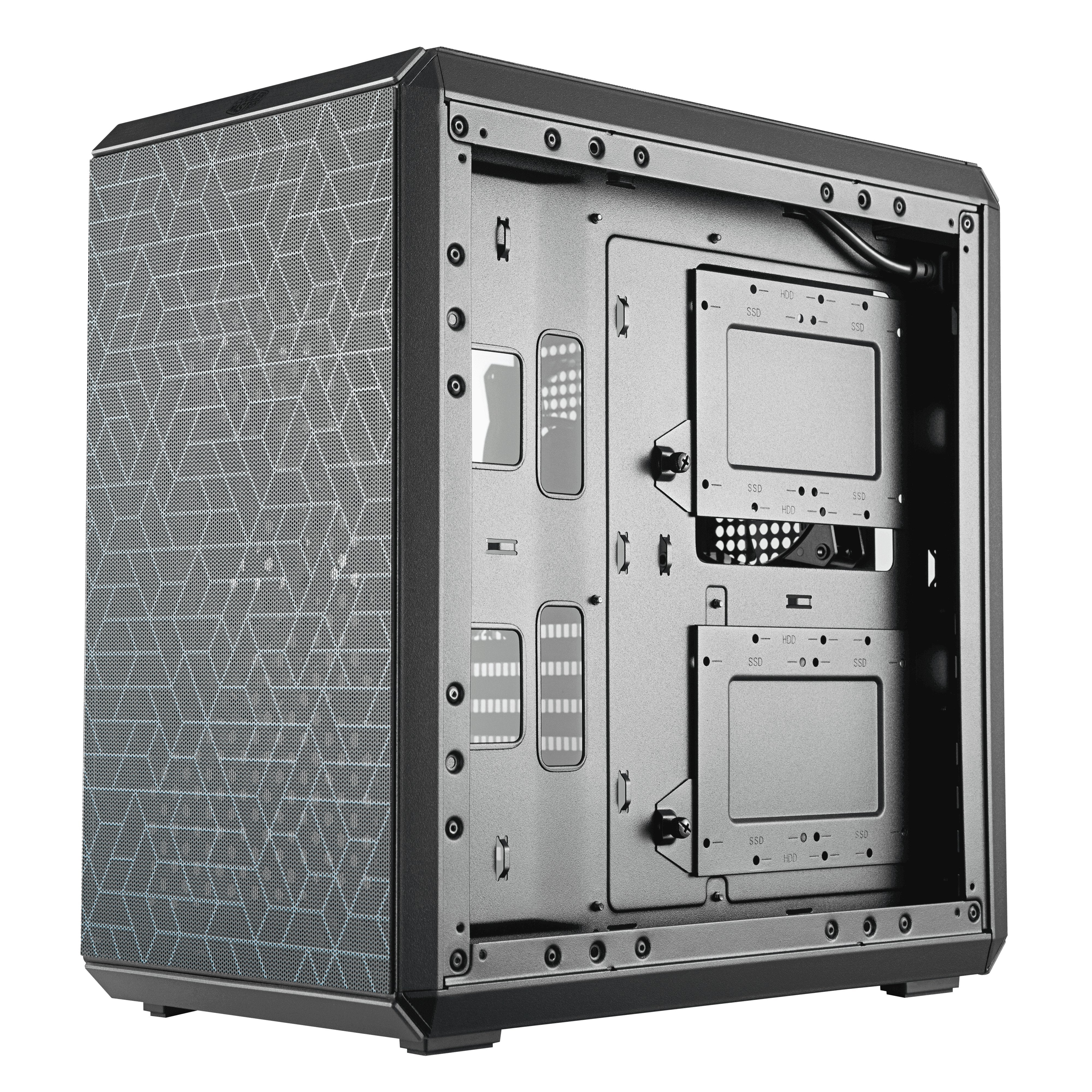 Caja Pc Cooler Master Masterbox Q500l (Black/Tempered Glas)