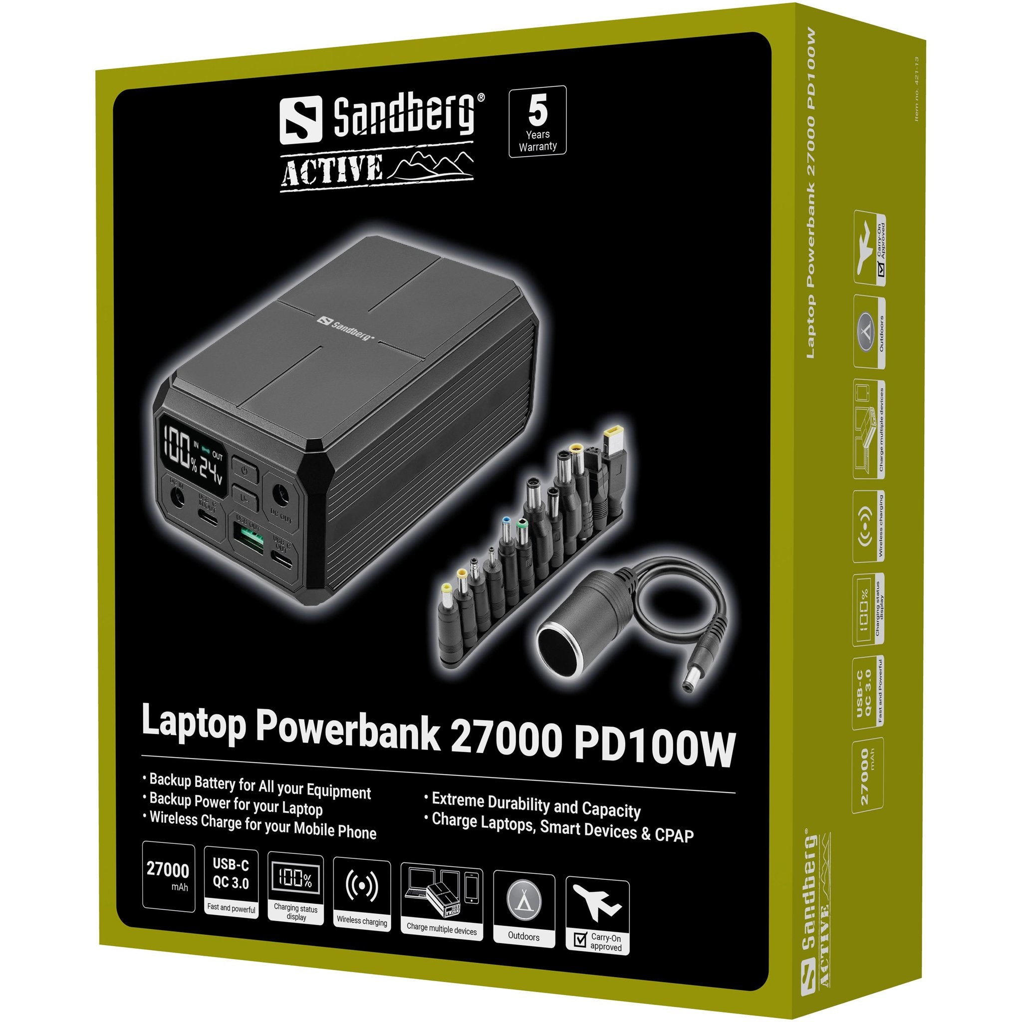 EAN 5705730421136 - Sandberg Laptop Powerbank 27000 PD100W imagen 8