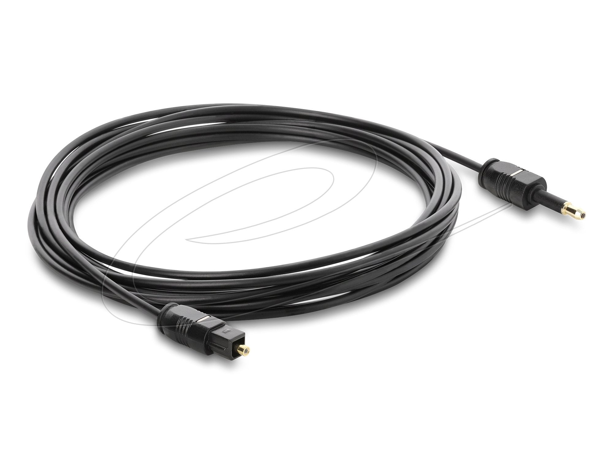 Delock Toslink Cable Mini Toslink 3,5 Mm Stecker Auf Toslink Stecker, Ø 2,2 Mm, 3 M, Schwarz