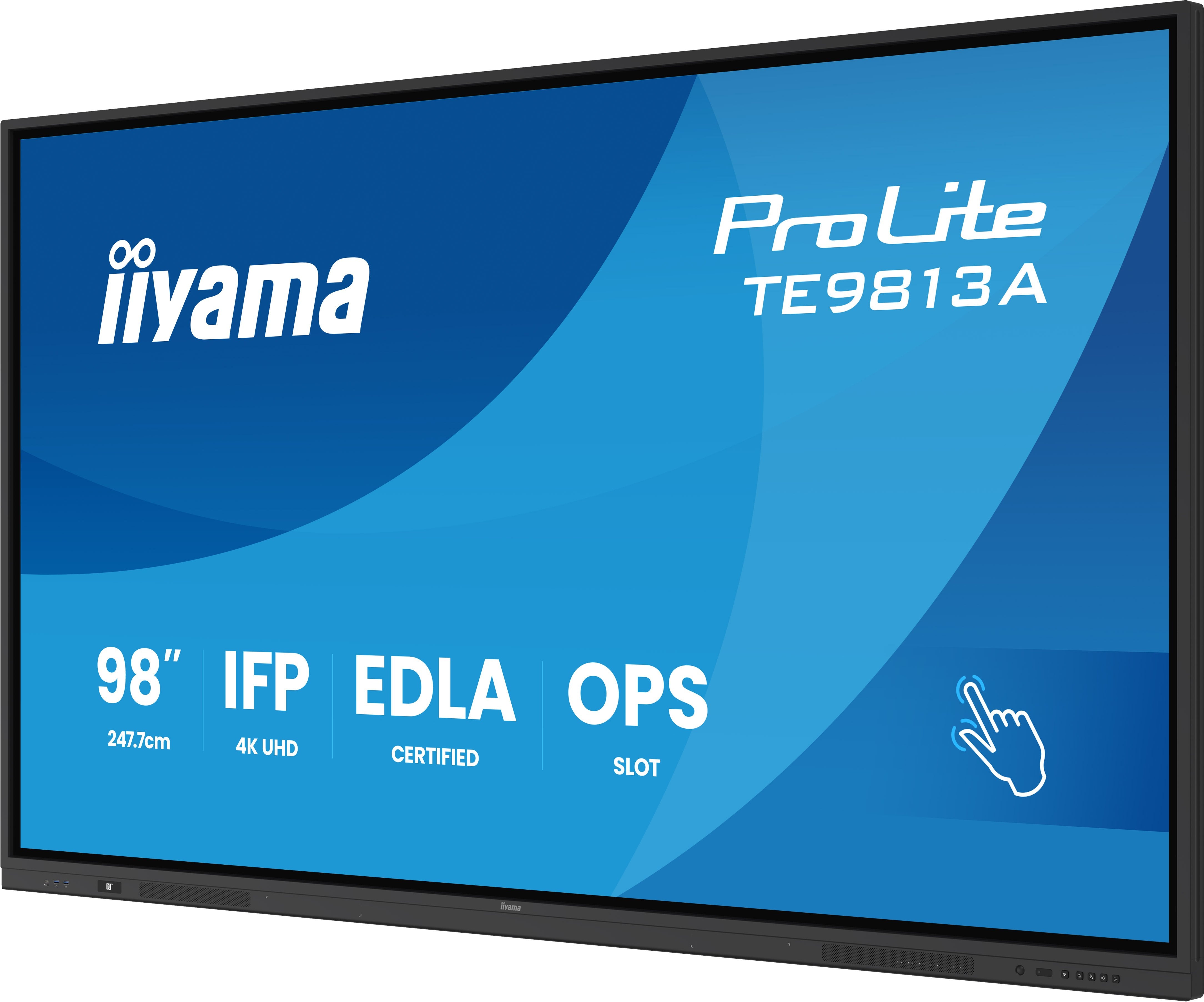 EAN 4948570124831 - iiyama TE9813A-B1AG pantalla de señalización Panel plano interactivo 2,48 m (97.5") Wifi 450 cd / m² 4K U imagen 4