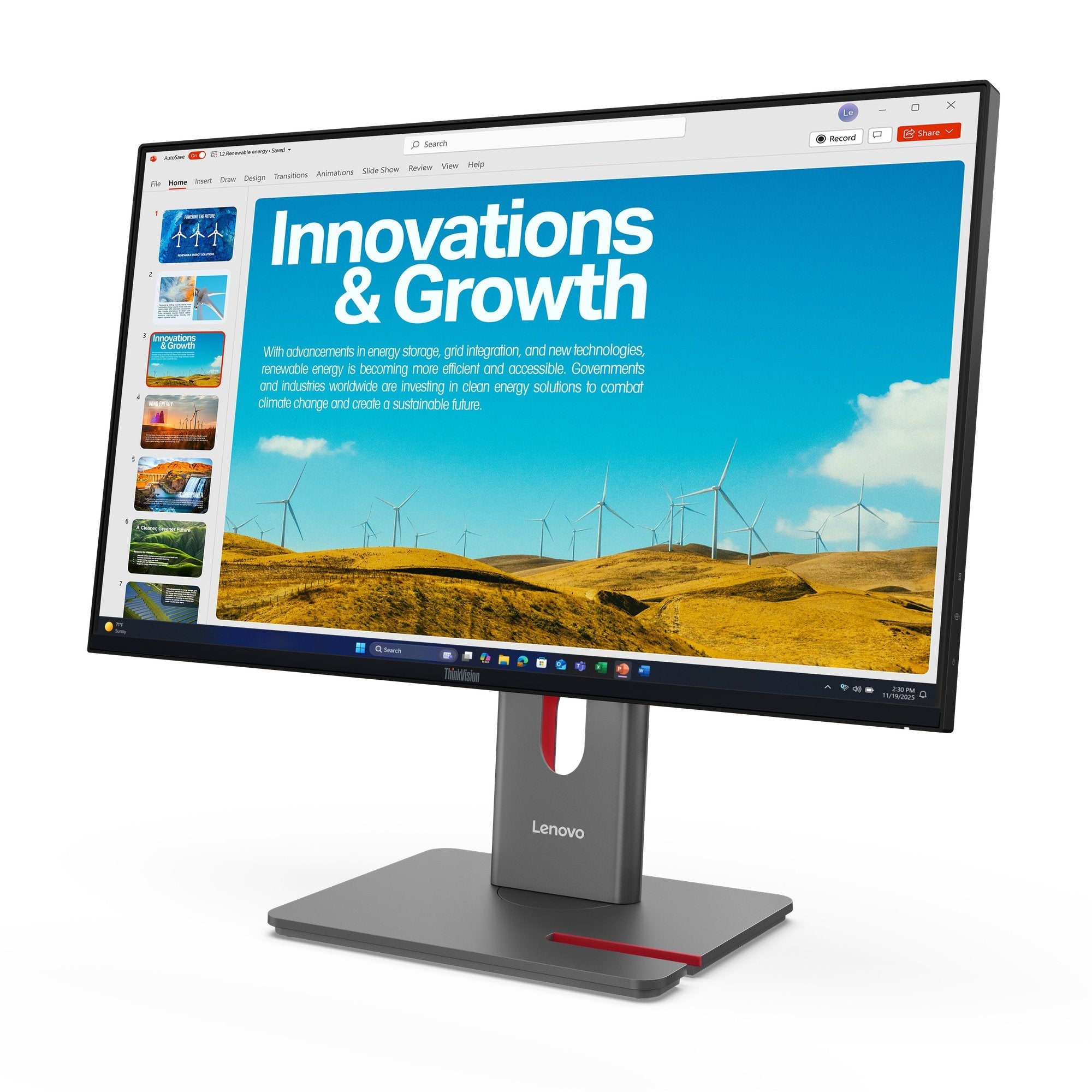 EAN 198156544872 - Lenovo ThinkVision P24QD-40 LED display 60,5 cm (23.8") 2560 x 1440 Pixeles Quad HD LCD Negro imagen 11