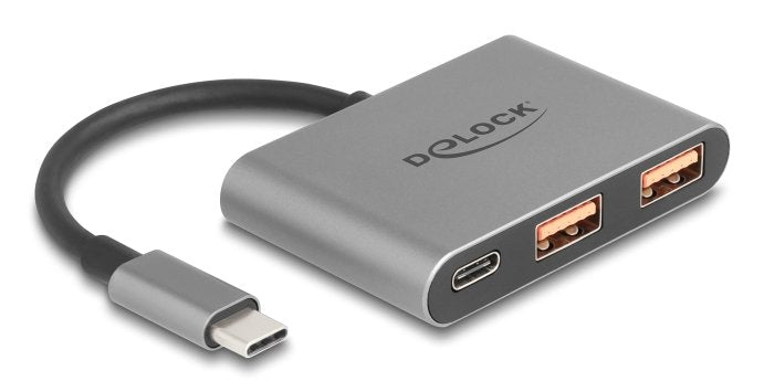 Delock 3 Port Usb Hub 10 Gbps Con Usb Type-C Zu 1 X Usb Typc