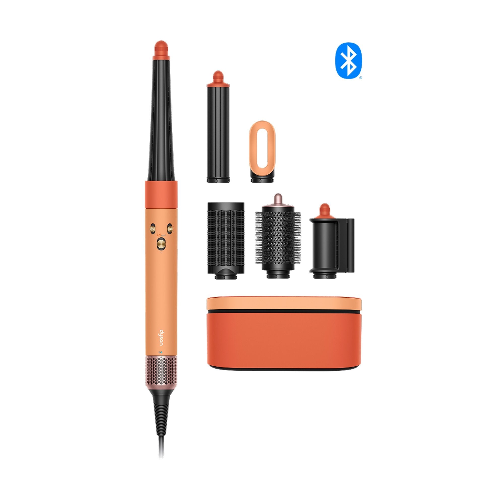 Dyson Airwrap I.D. Straight + Wavy Multi-Style Complete Long Styler And Dryer Hs08 Ceramic Apricot/ Topaz Eu 257389-01