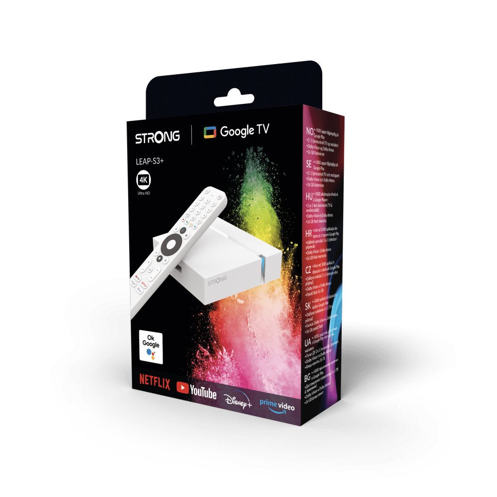 Strong Leap-S3+ Convertidor De Smart Tv Blanco 4k Ultra Hd 16 Gb Wifi Ethernet