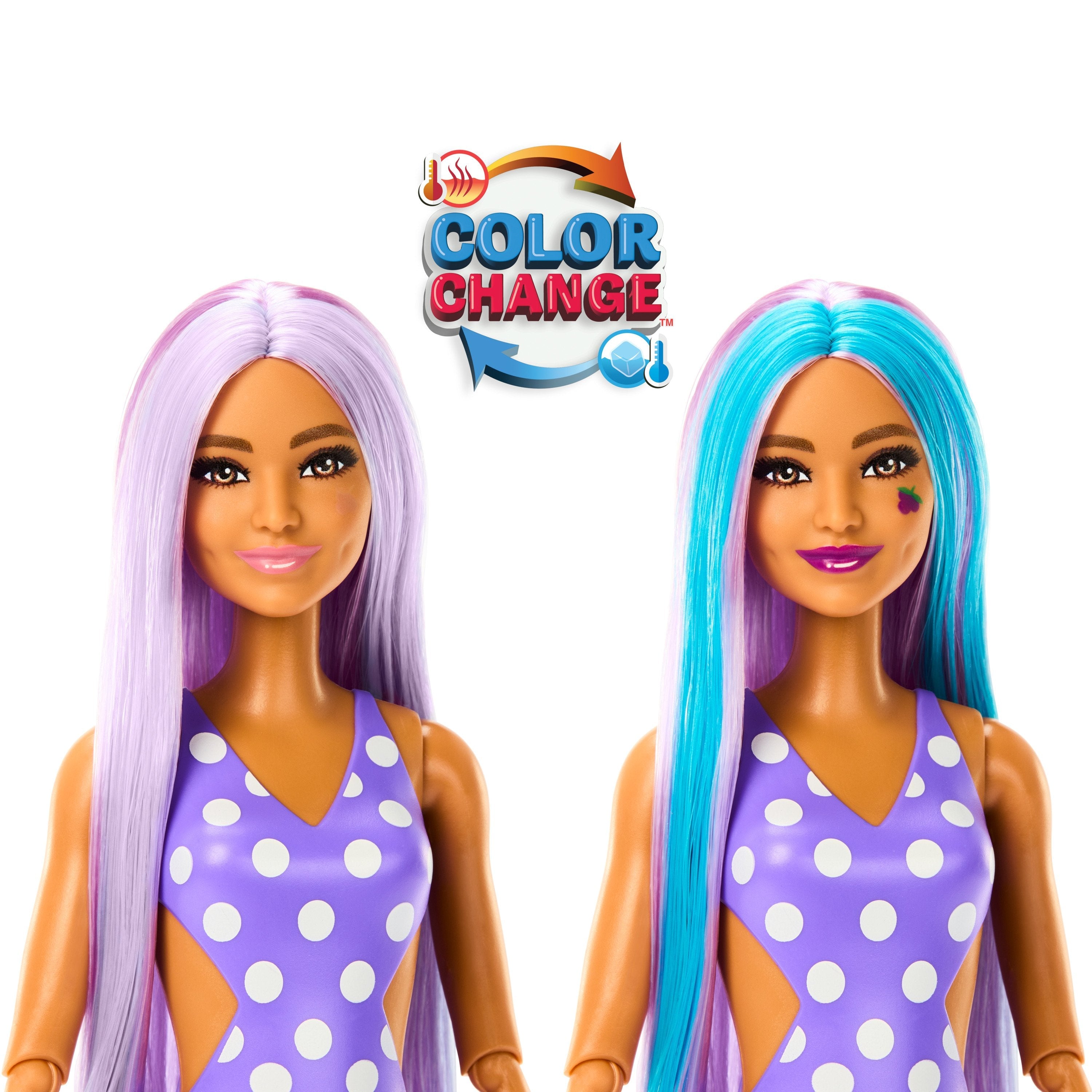 Muñeca Barbie Pop! Reveal Serie Frutas Uvas Incluye Ropa, Mascotas Y Accesorios Sorpresa (Mattel Hnw44)