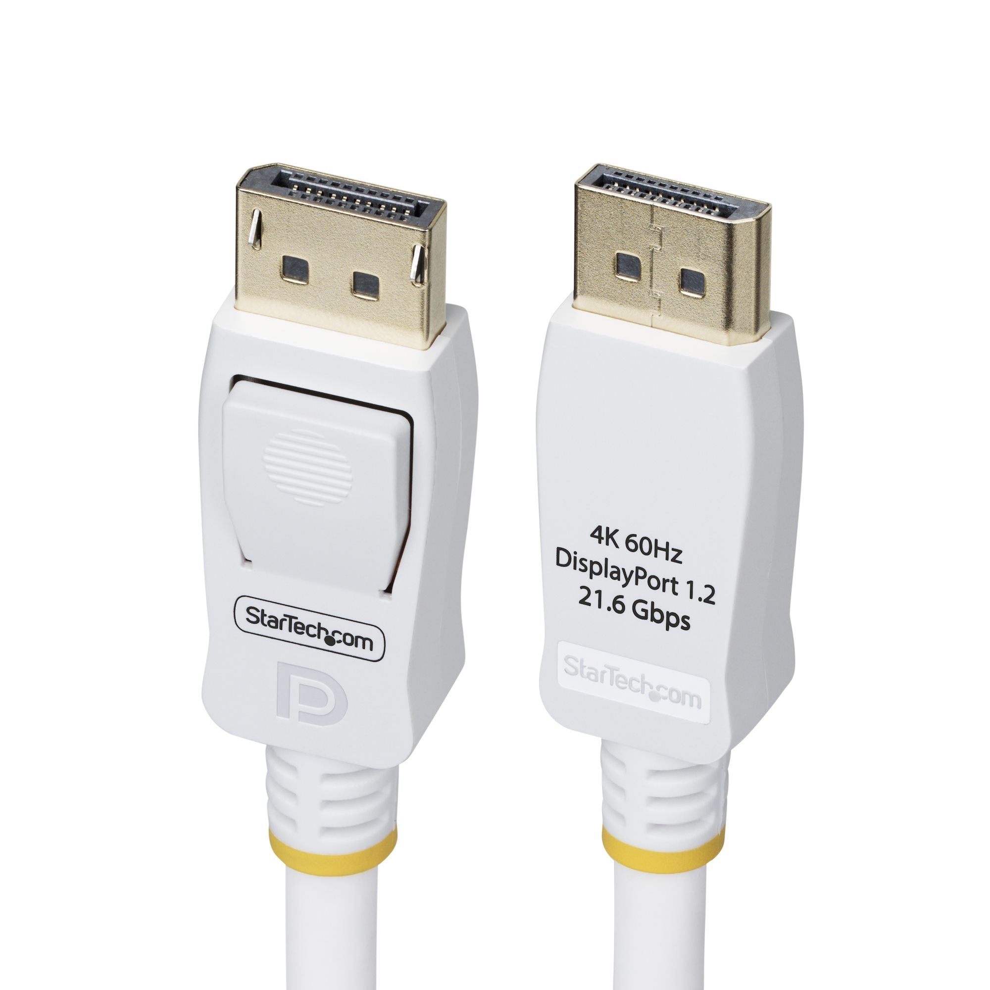 Startech.Com 10ft White Vesa Certified Displayport 1.2 Cable With Latches - Displayport-Cable - Displayport Zu Displaypo