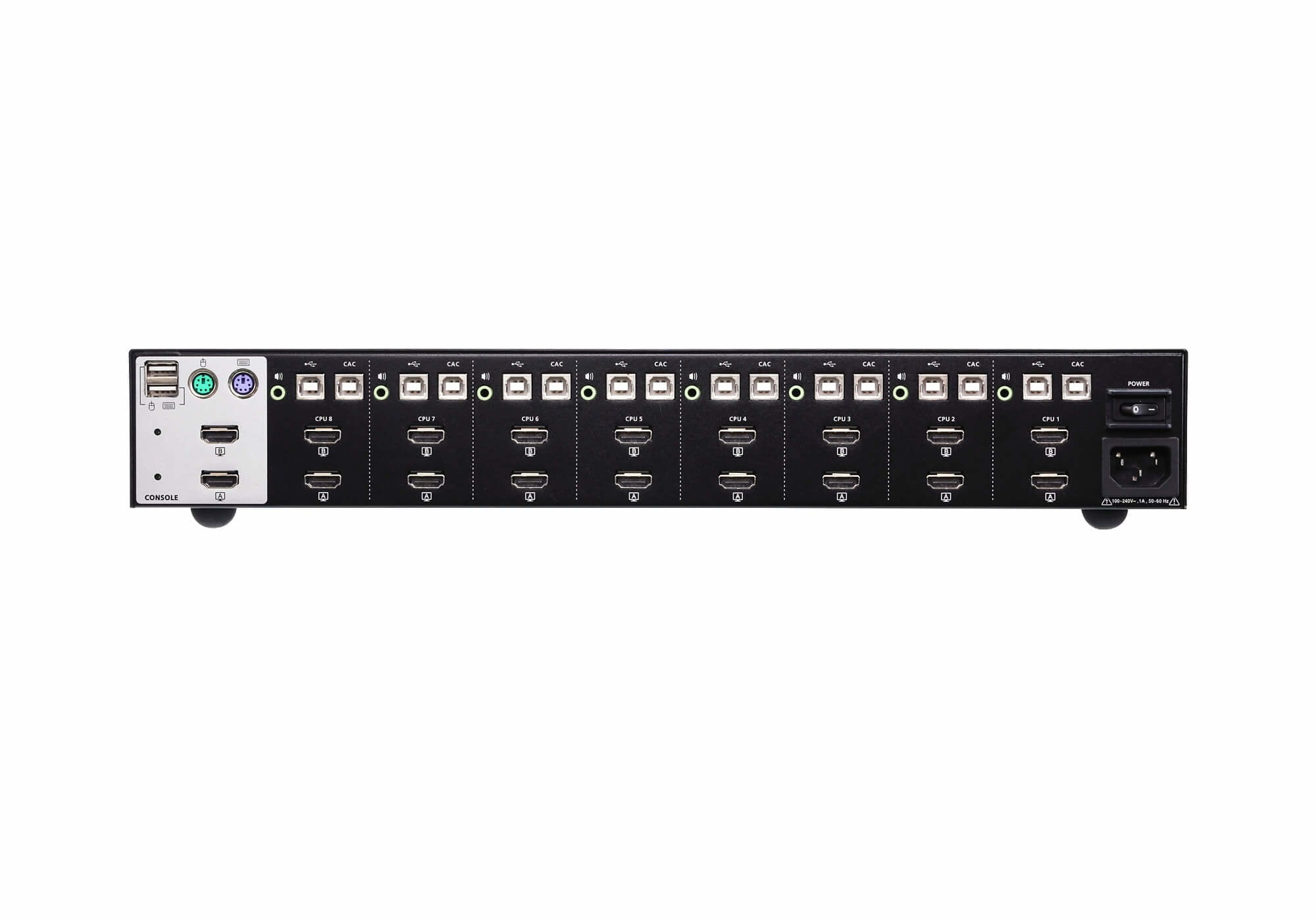 Conmutador Kvm Seguro 8-Port Usb Hdmi Dual Display Secure Kvm Aten  Aten Kvm Seguro 8-Port Usb Hdmi Dual Display Secure Kvm (Cs1148h-At-G)