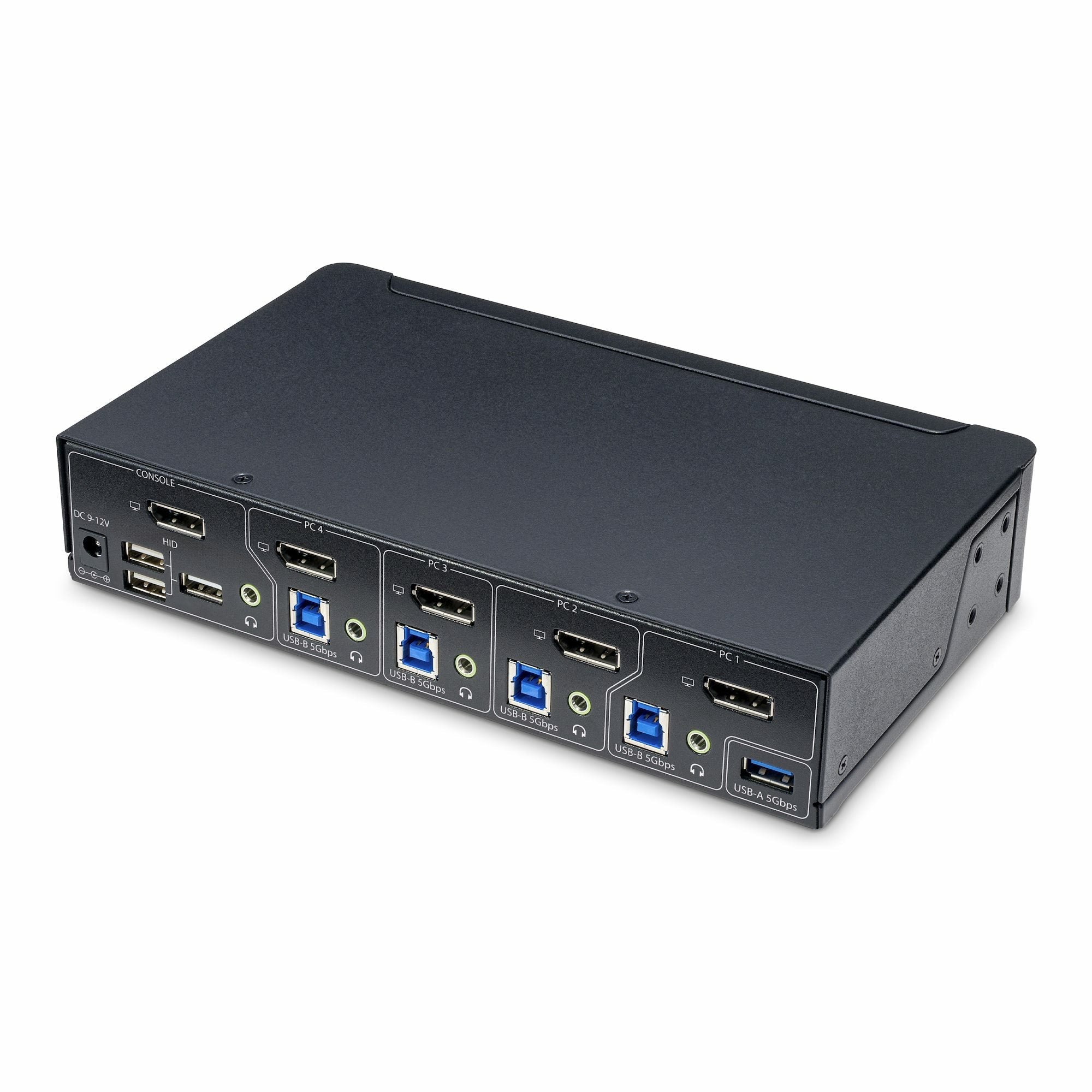 Startech.Com 4-Port Displayport Kvm Switch, 4k 60hz, Taa Compliant - Kvm-/Audio-/Usb-Switch - 4 Anschlüsse - Taa-Konform