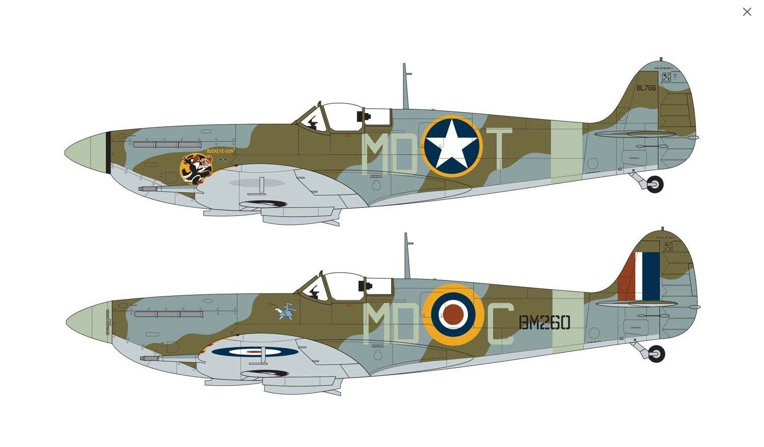 EAN 5055286671920 - Airfix Supermarine Spitfire Mk.Vb Maqueta de avión de ala fija Kit de montaje 1:48 imagen 1