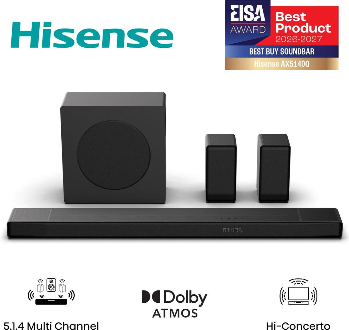 EAN 6942351423456 - Hisense AX5140Q Negro 5.1.4 canales 600 W imagen 1