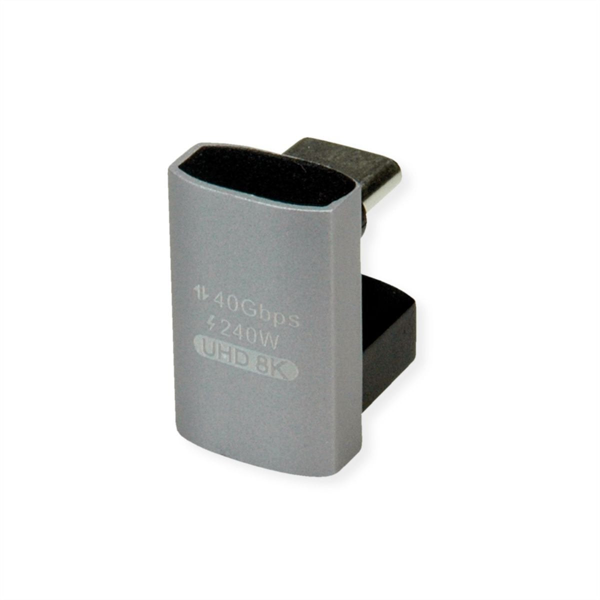 Roline Usb4 Gen 3x2 Adapter Typ C St Bu, Aluminium, 360, Breit, Silberfarben