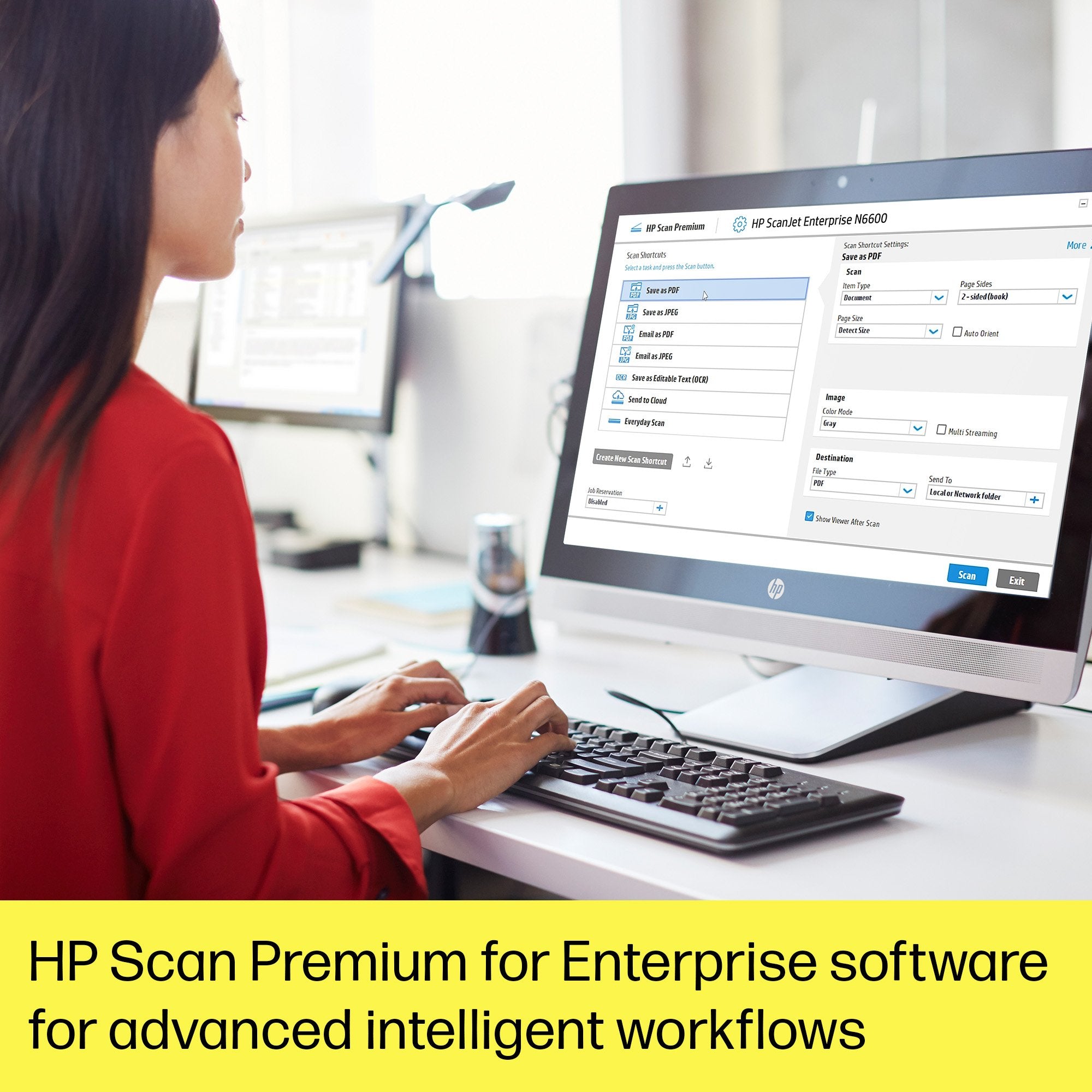EAN 0195697674396 - HP ScanJet Enterprise Flow N6600 fnw1 Escáner de cama plana 1200 x 1200 DPI A4 Blanco imagen 5