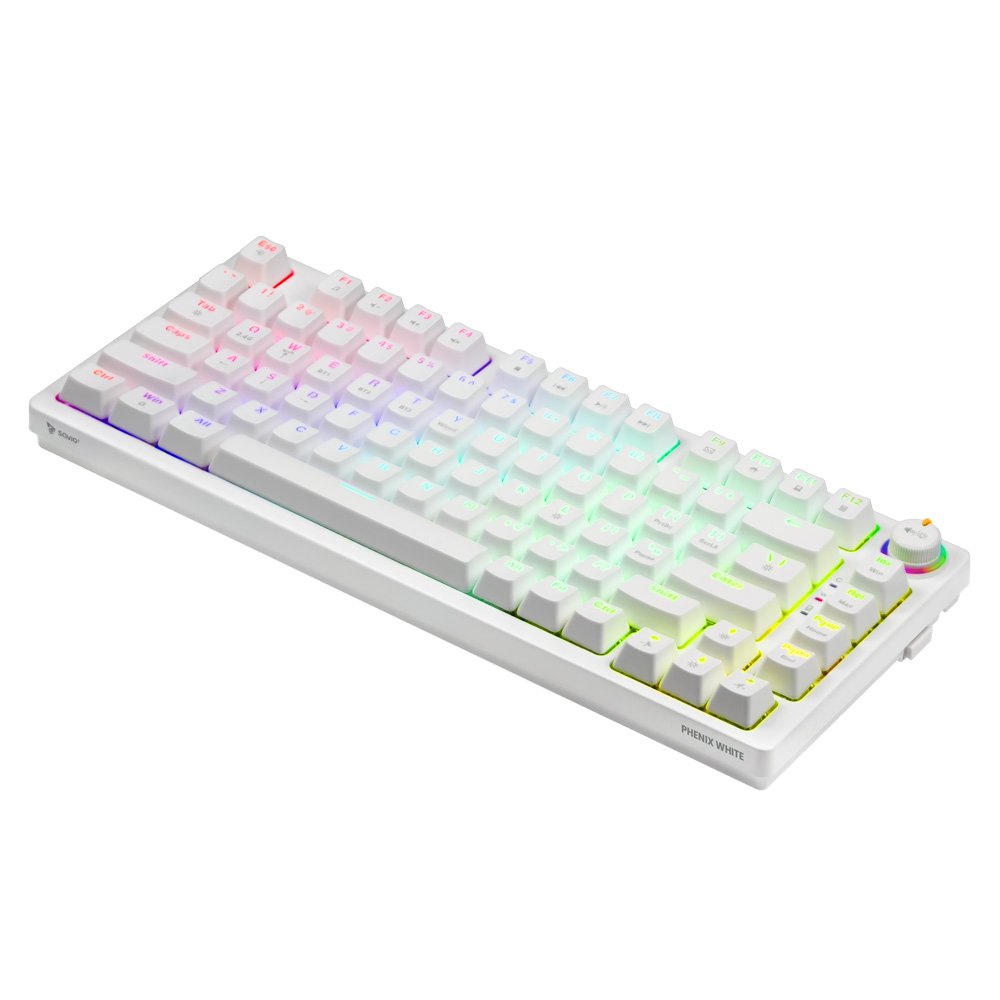 EAN 5901986049302 - Savio Phenix WHITE GAT YELLOW teclado Juego USB + Bluetooth QWERTY Internacional de EE.UU. Blanco imagen 3