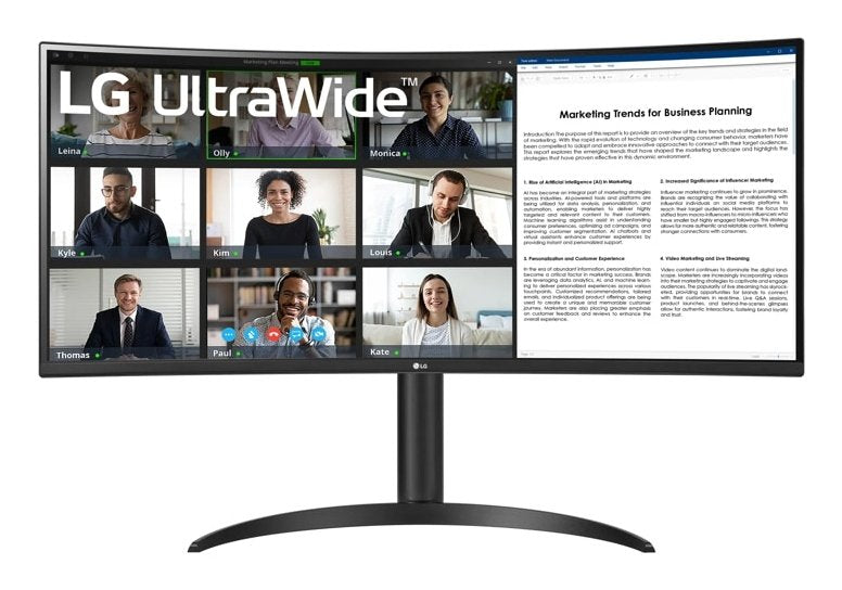 Monitor Lg 34" 34wr55qk-B Hmdi X2  Do Usb-C Curvo