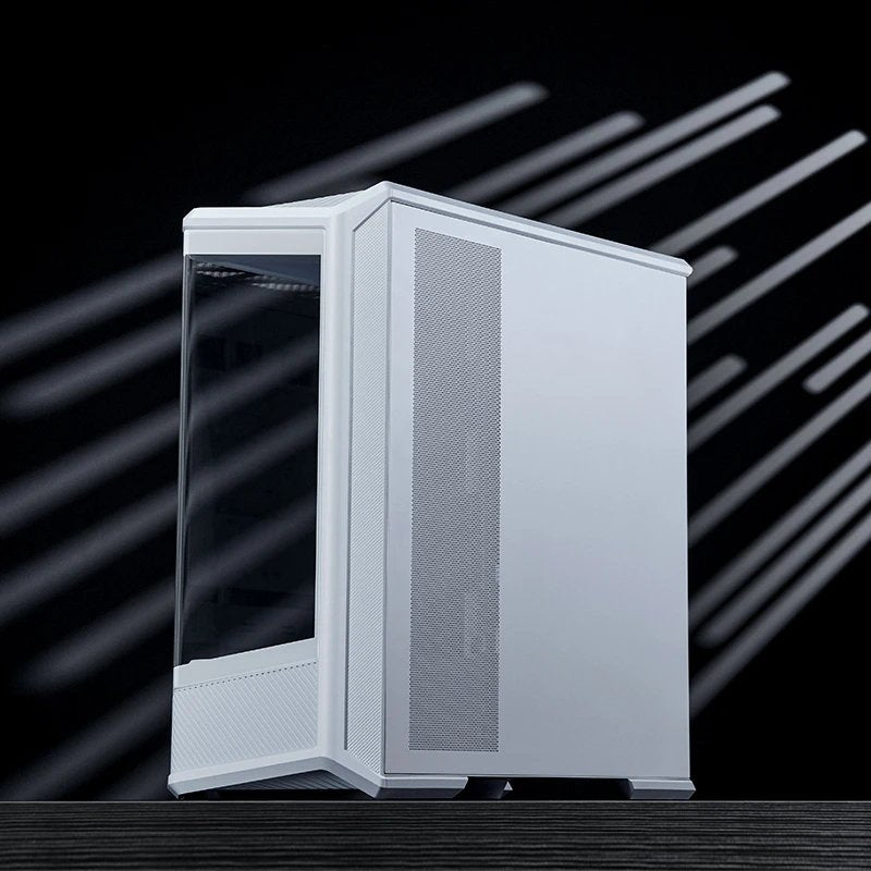 Jonsbo D400 Pc-Gehäuse, Midi Tower, Atx, Tempered Glass - Weiss