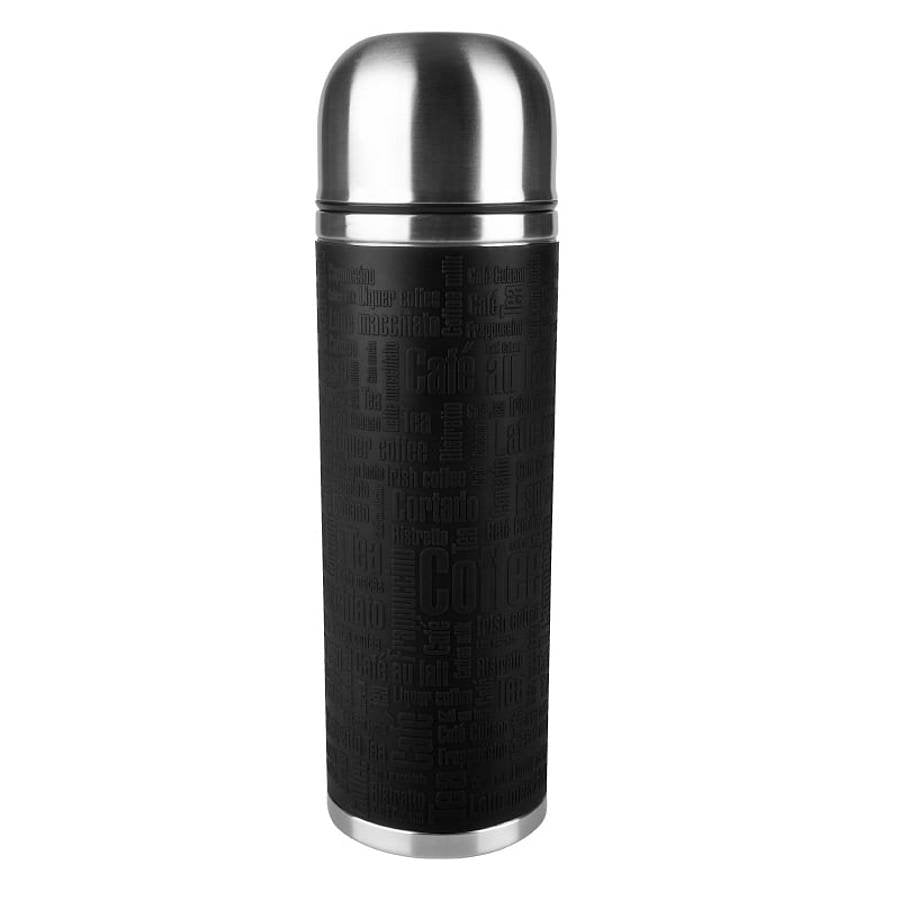 Emsa Senator Sleeve, Negro, 1,0 L Isolierflaschen, Edelstahl, 10 X 10 X 30 Cm