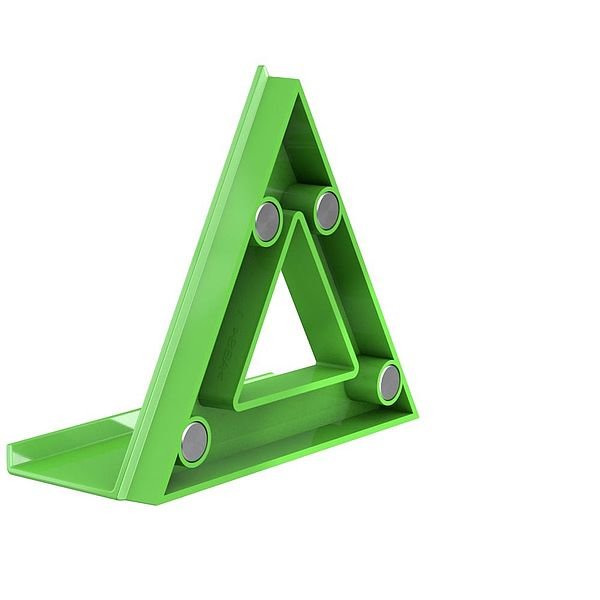 Novus Dahle 95552 Imán Mega Magnet Triángulo Xl 9x9cm C/Bandeja Verde