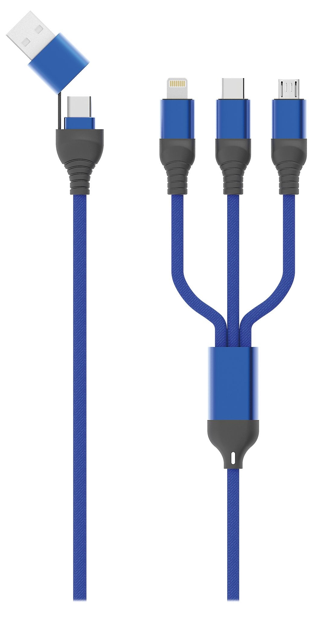 Cable 2go Usb / Type C All In One Azul 120cm