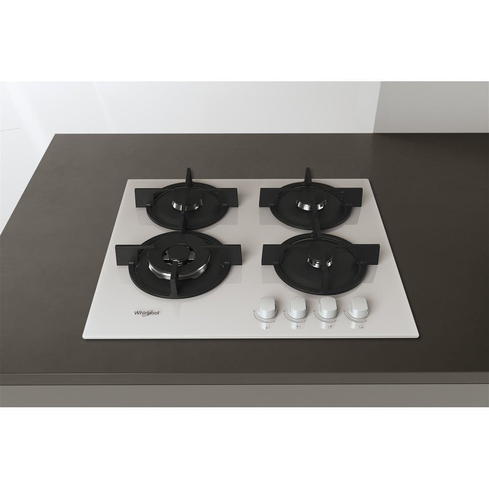 EAN 8003437605567 - Whirlpool AKT 625/WH Negro, Blanco Integrado 60 cm Encimera de gas 4 zona(s) imagen 7