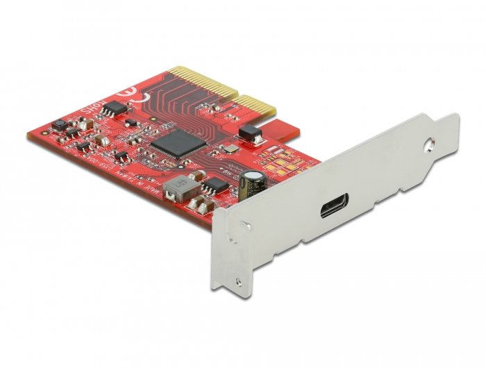 Delock 89035 Tarjetas Pci Express X4 A 1 X Externo Superspeed Usb 20 Gbps (Usb 3.2 Gen 2x2) Usb Type-C Hembra - 3 A