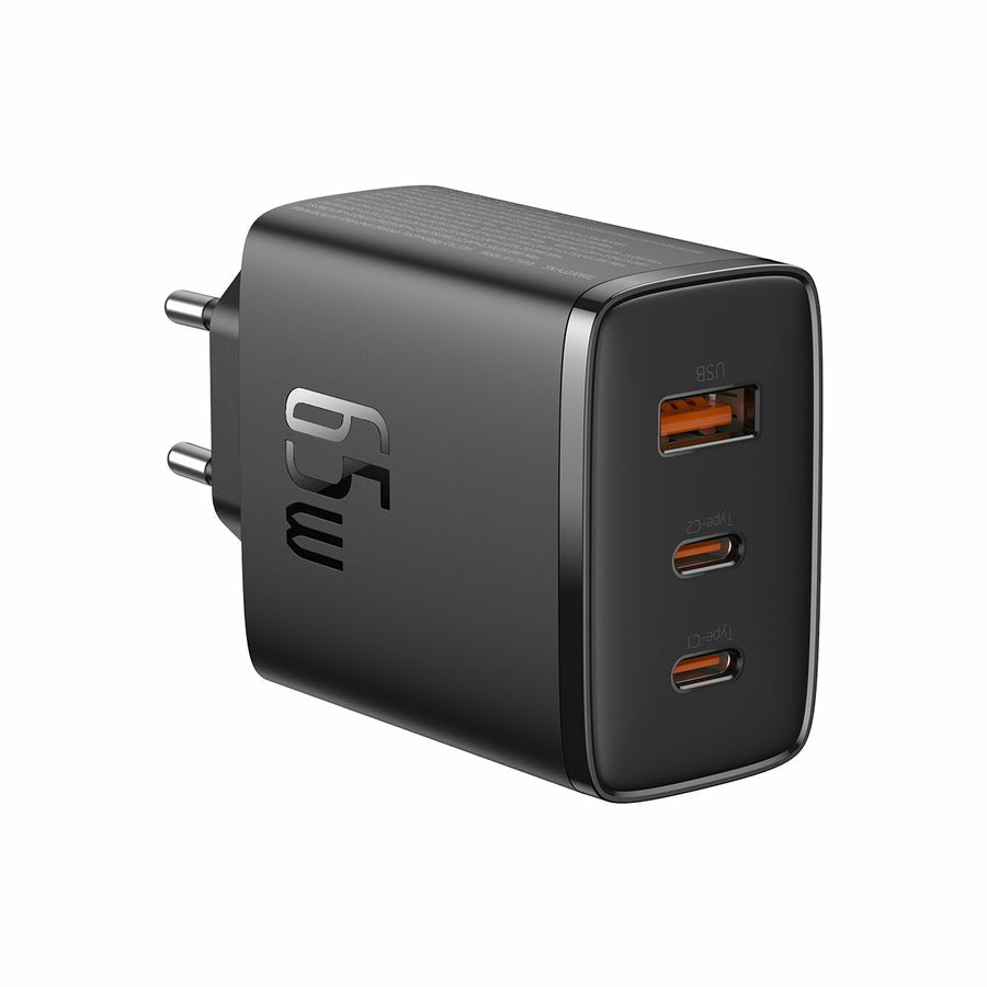 Ladowarka Sieciowa Baseus Os-Cube Pro 2xusb-C + Usb, 65w (Czarna)