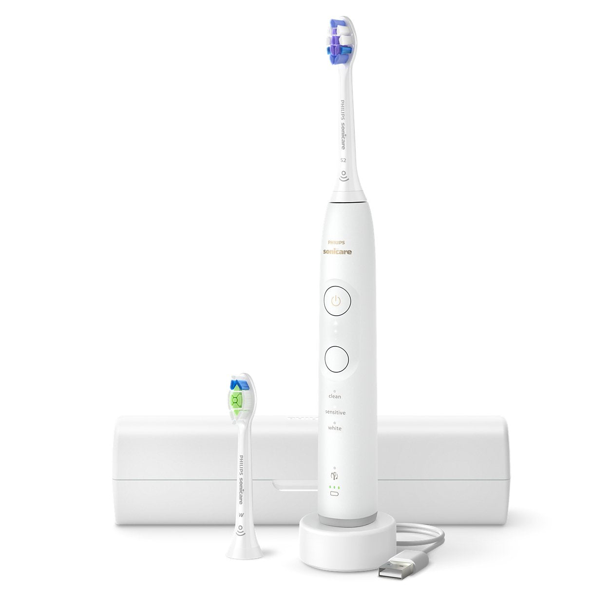 EAN 8720689021630 - Philips HX7410/02 cepillo eléctrico para dientes Adulto Cepillo dental sónico Blanco imagen 1