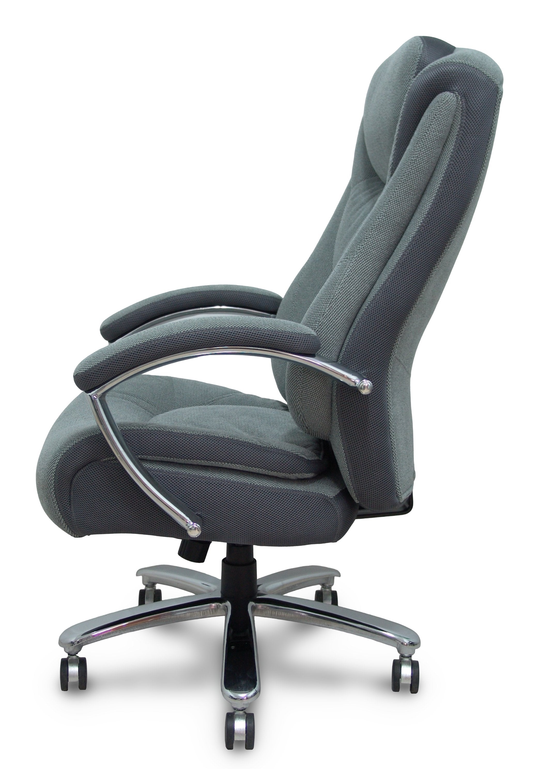 Piqueras Y Crespo Forol Sillon Ergo531 Basculante Tapizado Tela Y 3d Color Gris Base Cromo Ruedas Nailon 60mm