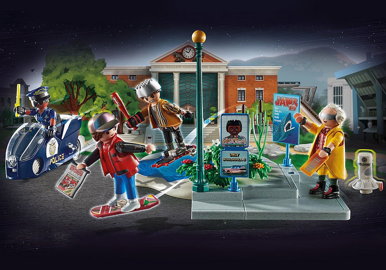 Playmobil 70634 Back To The Future Part Ii Persecución Con Hoverboard