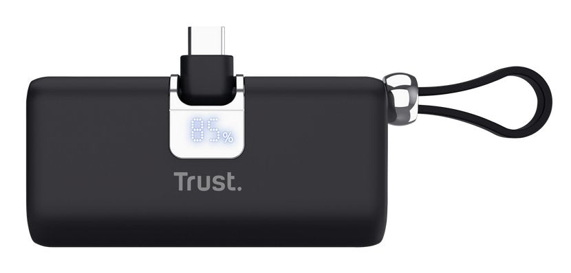 Powerbank 5000mah Trust Pacto 26104 18w Negra