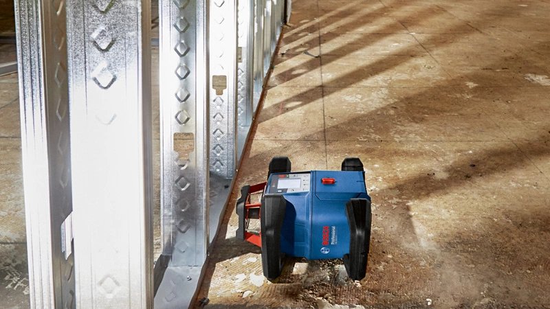 Láser Giratorio Inalámbrico Bosch Professional Grl 600 Chv Professional, 18 Voltios Azul, Sin Batería Ni Cargador, Línea Láser Roja, En L-Boxx 0601061f01