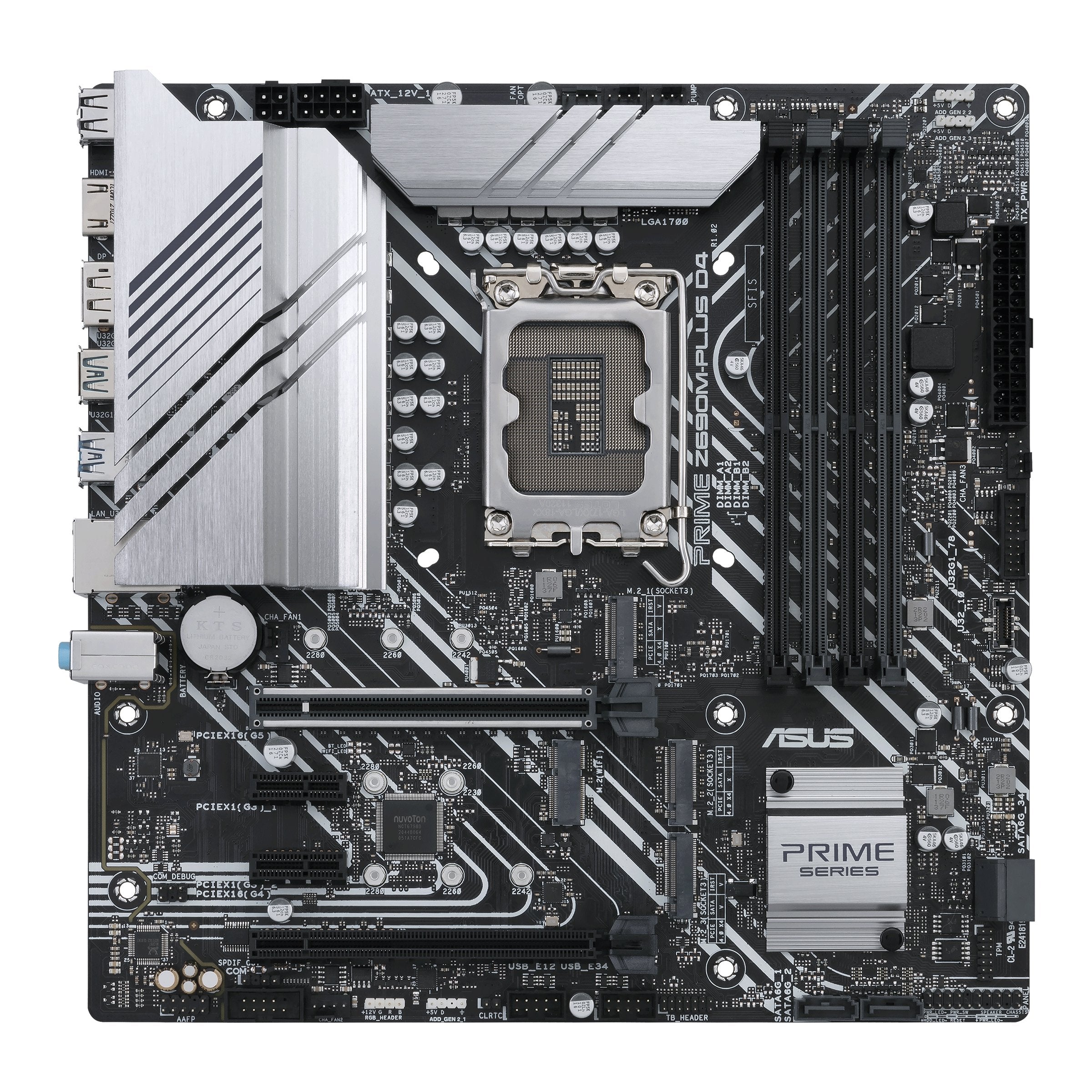 Placa Base Asus Prime Z690m-Plus D4 1700 Matx 4xddr4