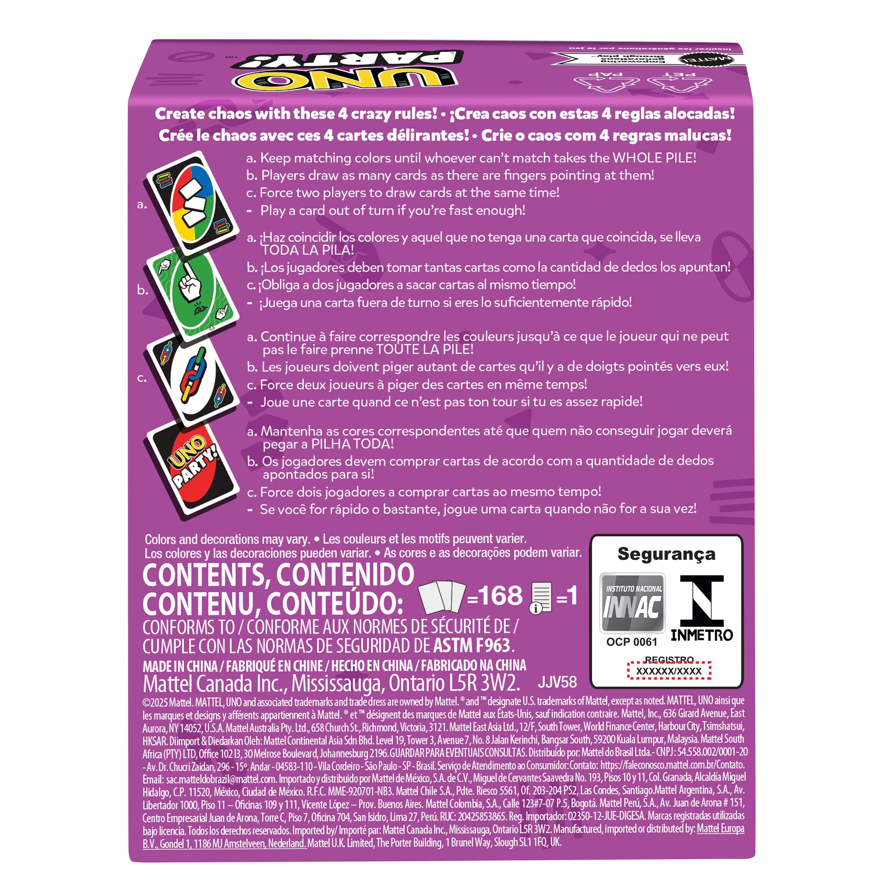EAN 0194735342402 - Games JJV58 juego de tablero Juego De Cartas Familia imagen 3