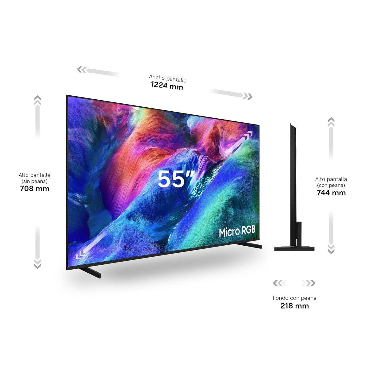 Televisor Samsung Micro Rgb Vision Ai R85h Tmr55r85hau 55' Ultra Hd 4k Smart Tv Wifi