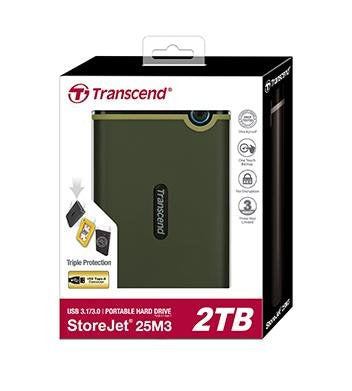 EAN 0760557840695 - Transcend StoreJet 25M3G disco duro externo 1 TB 2.5" Micro-USB B 3.2 Gen 1 (3.1 Gen 1) Verde imagen 2