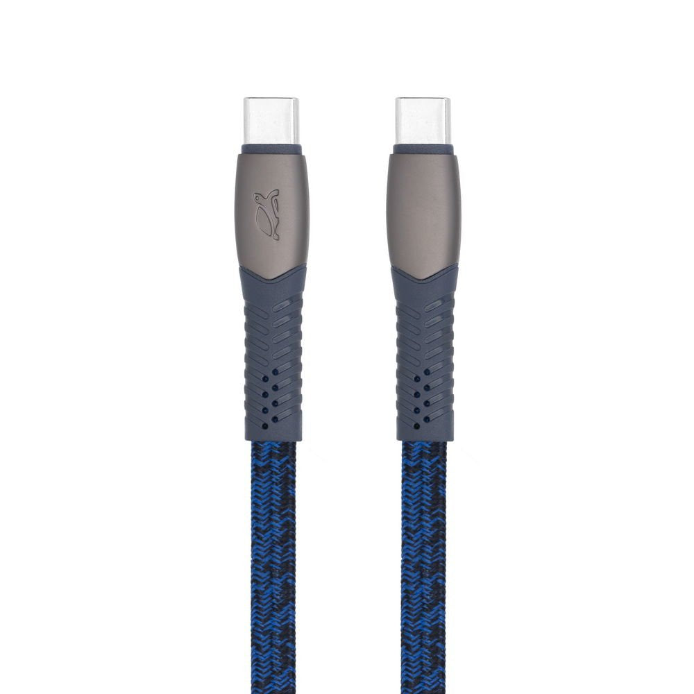Cable Usb-C To Usb-C 1.2m/Blue Ps6105 Bl12 Rivacase