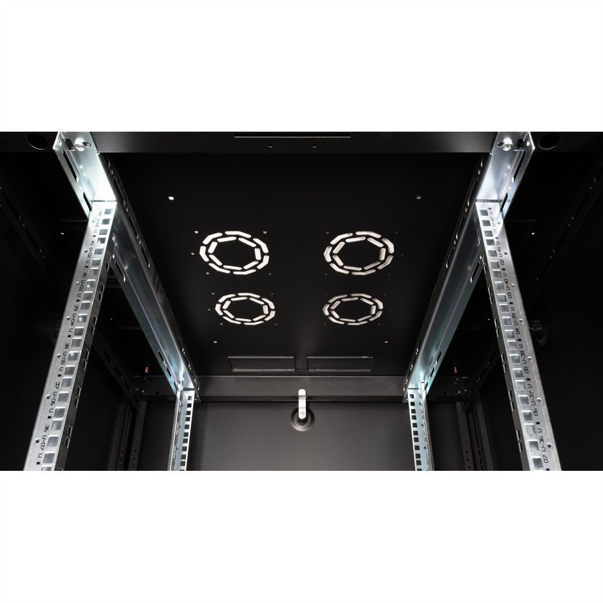 Roline 19-Zoll Netzwerkschrank Basic 42he, 800x800 Bxt Glastr Schwarz