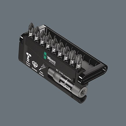 Wera Bit-Check 10 Pz Impaktor 1, 1/4", 10-Teilig, Bit-Satz 05057684001